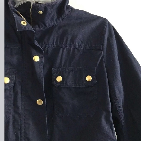 J.Crew | Relaxed Boyfriend Field Jacket Womens Size S Black Full Zip Long Sleeve - Picture 4 of 11